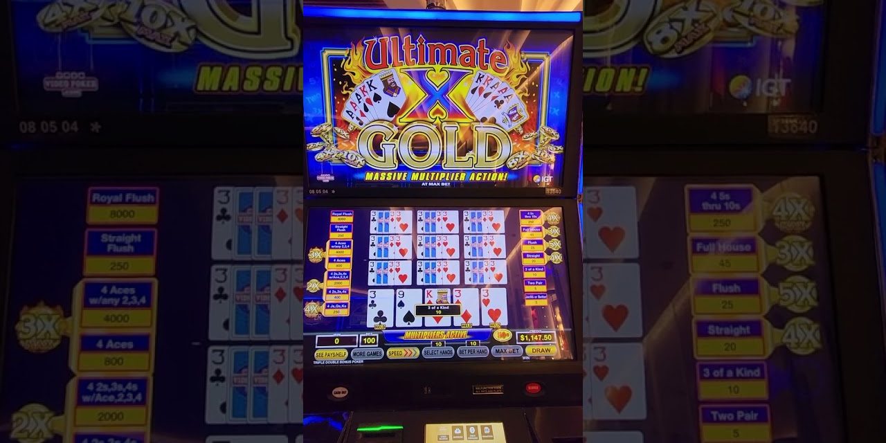 Image for How Many Quads Can We Get?! Ultimate X Gold Double Double Bonus #casino #videopoker