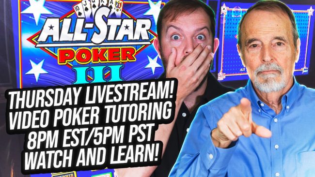 Image for ?LIVE Video Poker Training! Learn How To Win! Ask Us Your Questions!