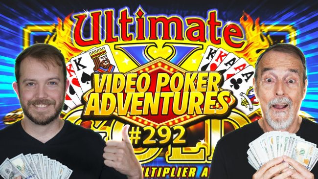 Image for HUGE Ultimate X Gold Win! Part 2 Video Poker Adventures 292 • The Jackpot Gents