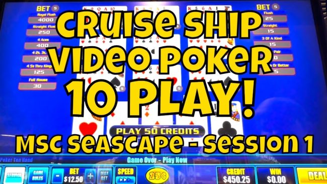 Image for Cruise Ship Video Poker 10-Play! MSC Seascape
