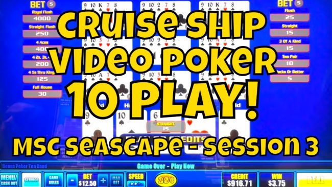 Image for Cruise Ship Video Poker 10-Play! MSC Seascape